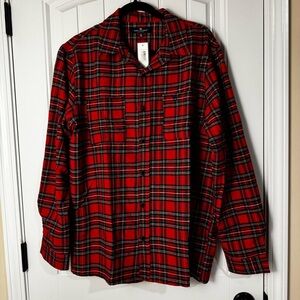 Simply Southern Red Plaid Button-Up Shirt NWT